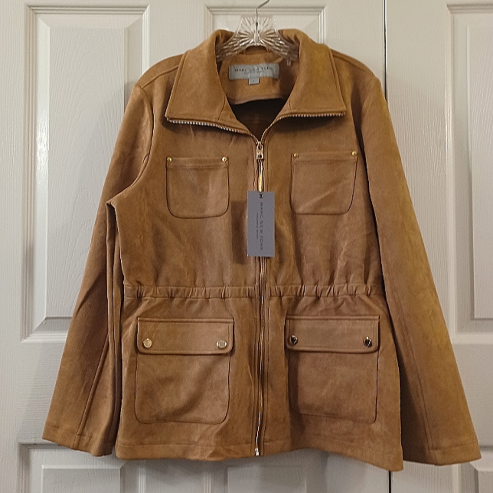 Marc New York ladies Faux suede sport jacket. Nwt